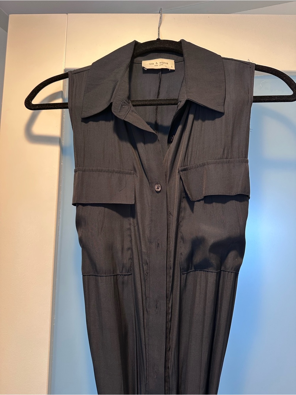 Lola & Sophie Navy Collared Jumpsuit